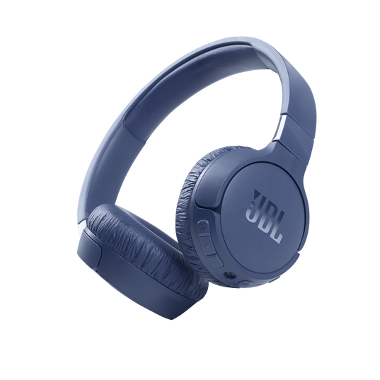 JBL Tune 660NC - Blue - Wireless, on-ear, active noise-cancelling headphones. - Hero